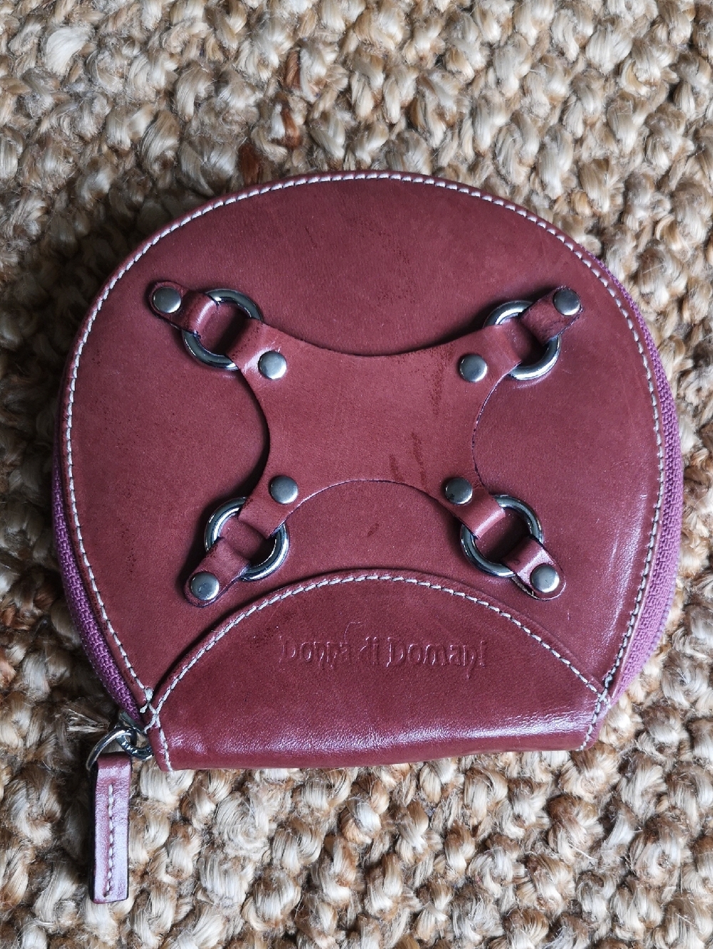 Donna di Domani round leather wallet